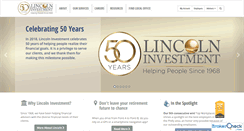 Desktop Screenshot of lincolninvestment.org