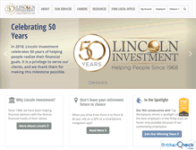 Tablet Screenshot of lincolninvestment.com